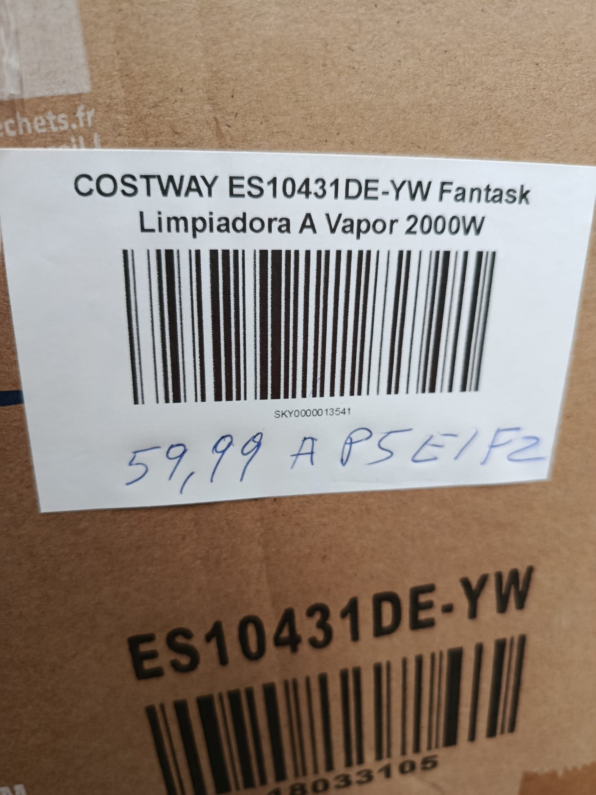 COSTWAY ES10431DE-YW Fantask Limpiadora A Vapor - Imagen 10