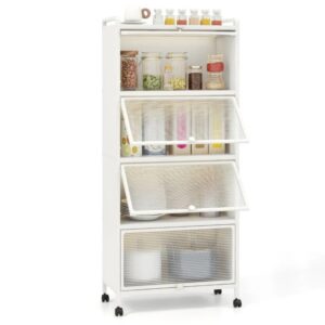COSTWAY KC55620WH Estantería Móvil de Cocina