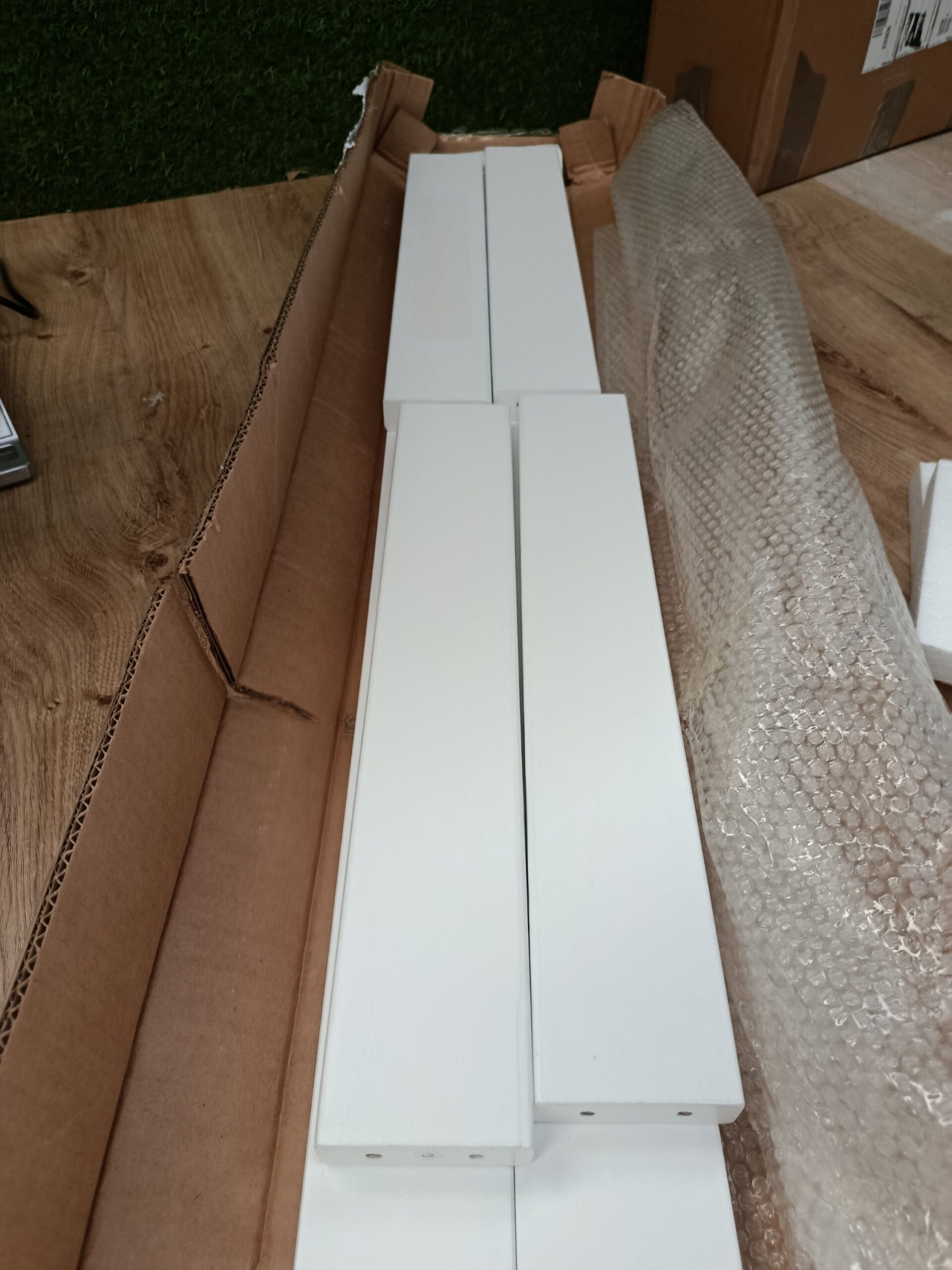 COSTWAY BA8387WH Estantería de Madera Escalera de Pared - Imagen 5
