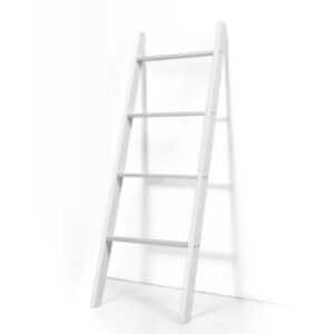 COSTWAY BA8387WH Estantería de Madera Escalera de Pared