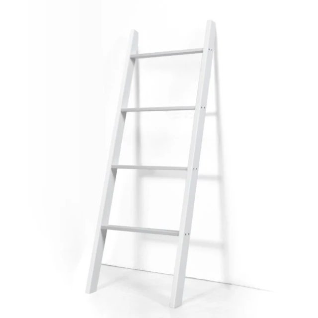 COSTWAY BA8387WH Estantería de Madera Escalera de Pared