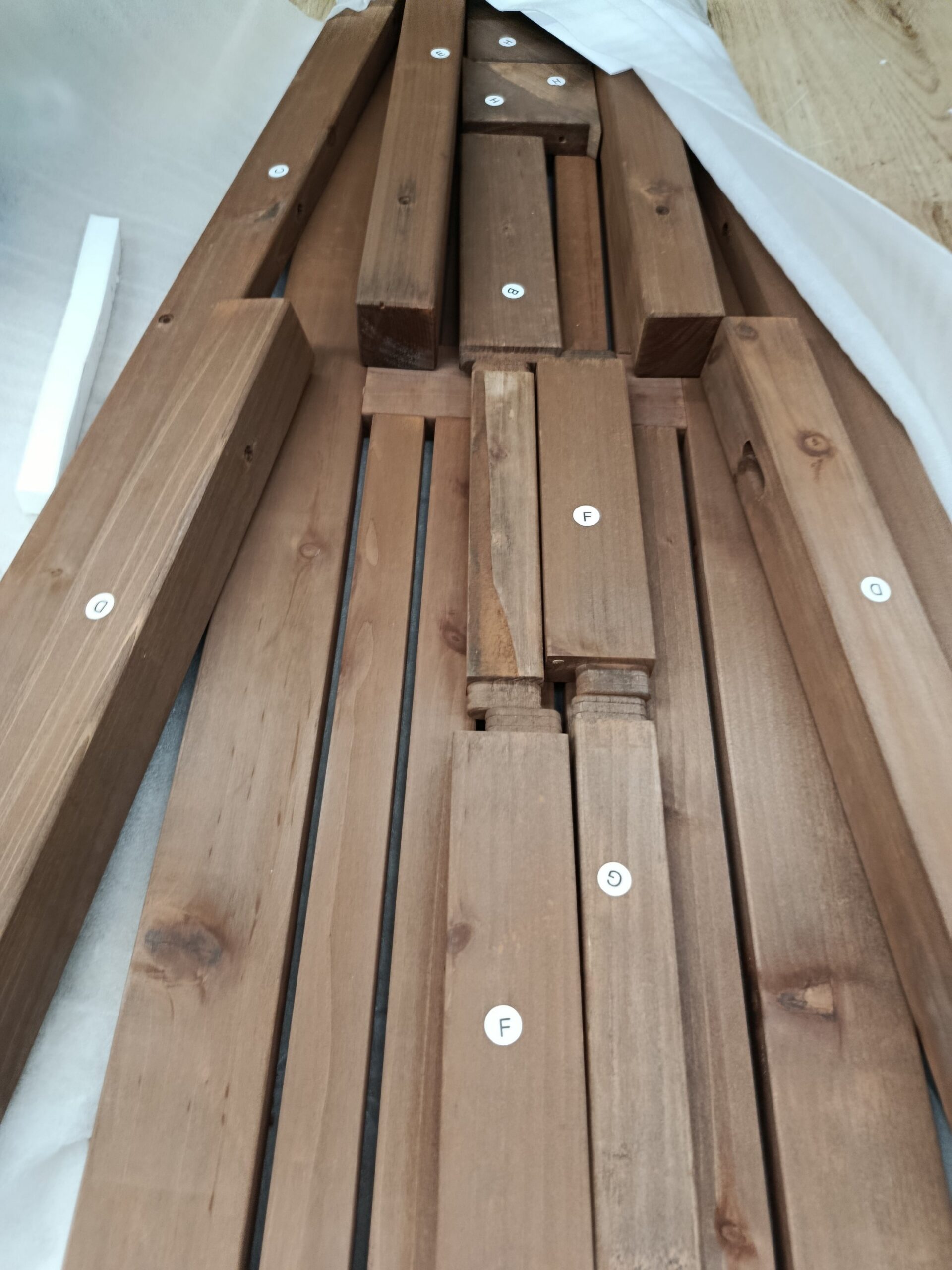 COSTWAY NP13558CF-1 Bonlo Banco de Madera Para Exteriores. - Imagen 5