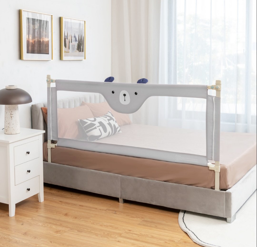 COSTWAY BS10063GR Barandilla Para Cama Infantil Con Ajuste. - Imagen 2
