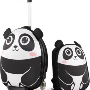 COSTWAY BN10019WH Maleta Infantil de 2 Piezas Con Mochila