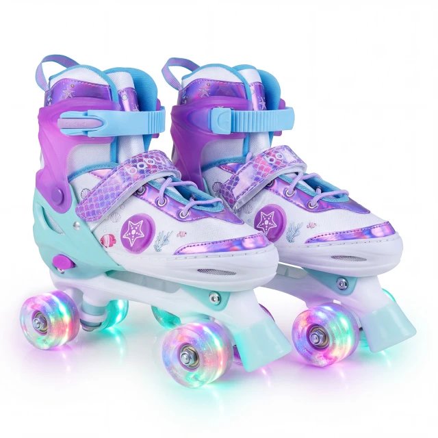 COSTWAY TS10389PU Patines de Cuatro Ruedas Para Niños