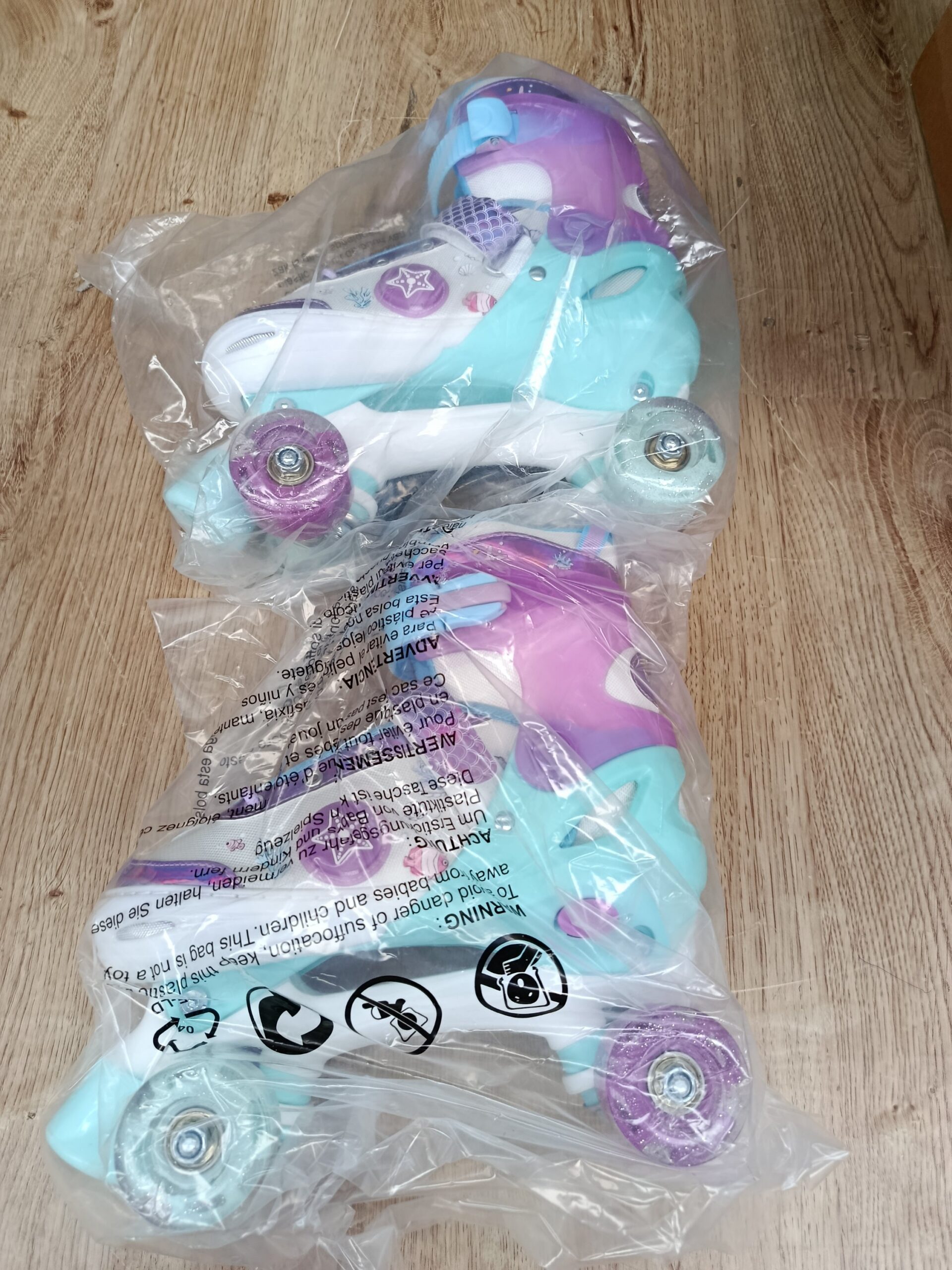 COSTWAY TS10389PU Patines de Cuatro Ruedas Para Niños - Imagen 5