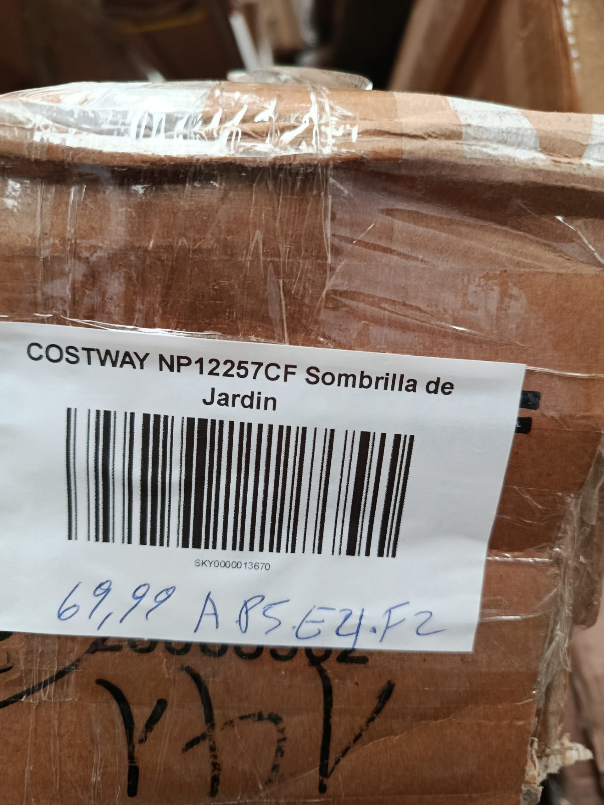 COSTWAY NP12257CF Sombrilla de Jardín - Imagen 7