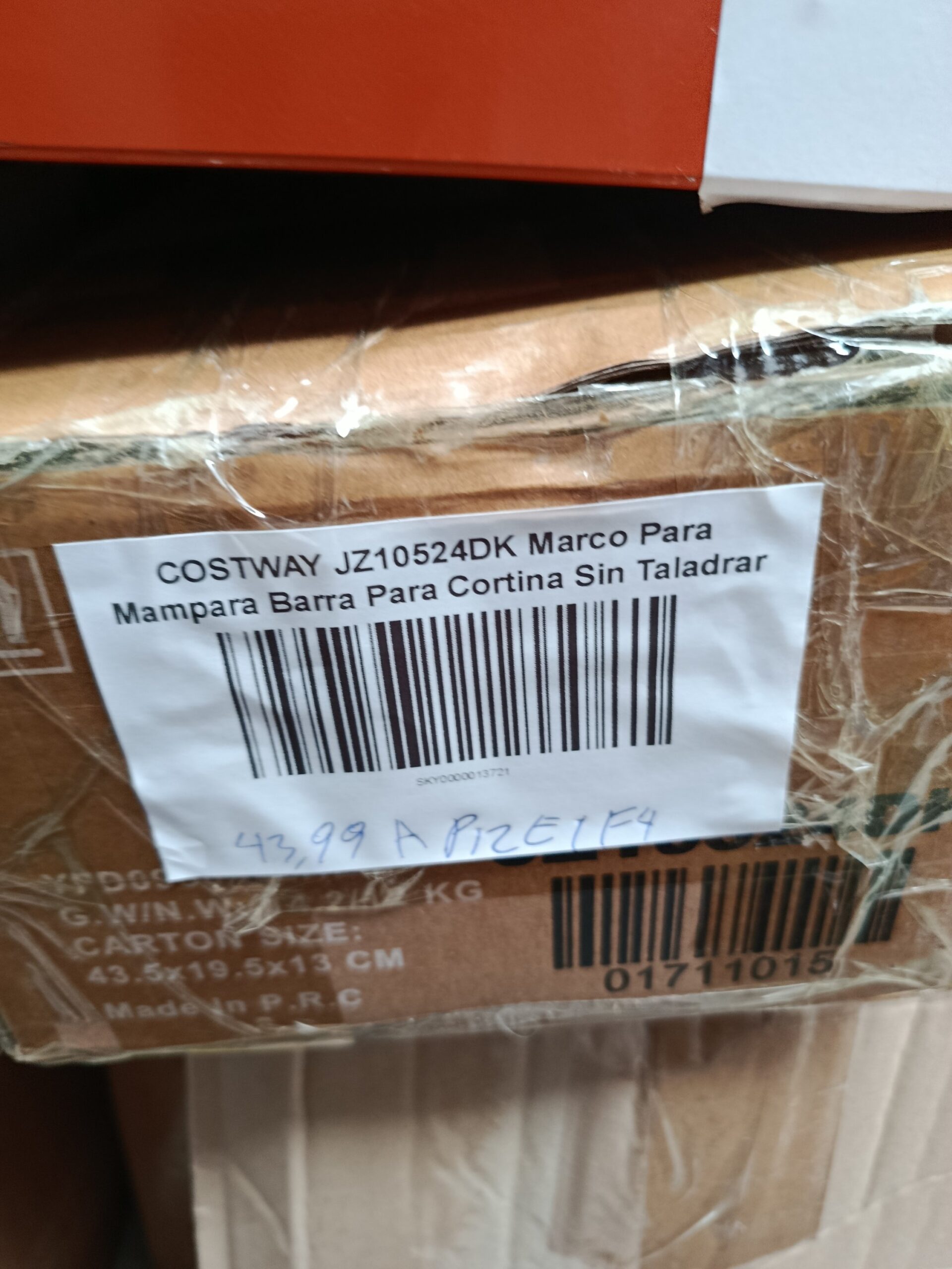 COSTWAY JZ10524DK Marco Para Mampara Barra Para Cortina Sin Taladrar - Imagen 7