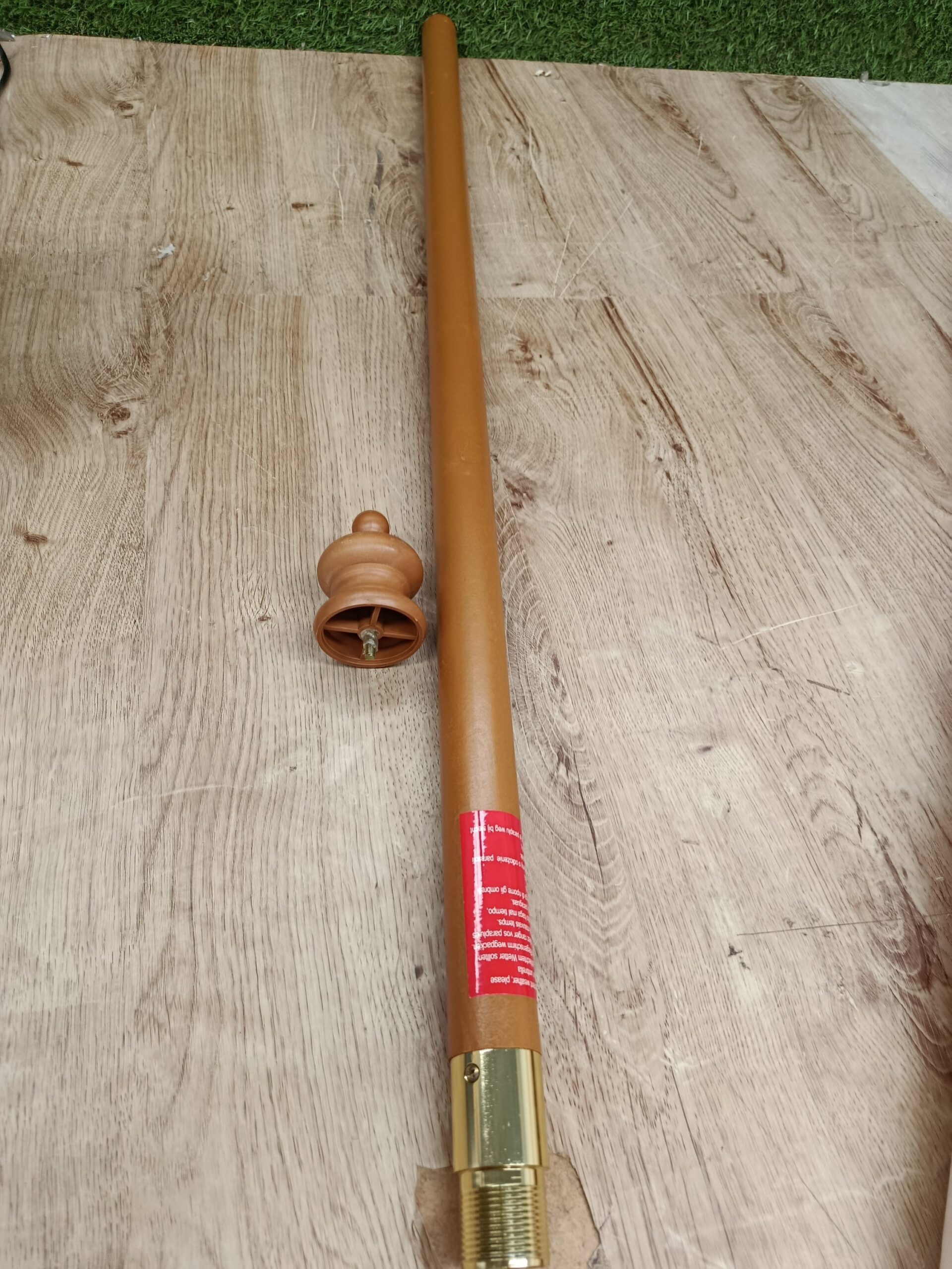 COSTWAY NP10752BE Sombrilla de Madera Para Patio - Imagen 6