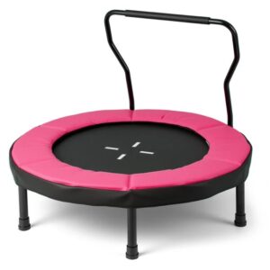 COSTWAY TW10127PI Cama Elástica Infantil Rosa.