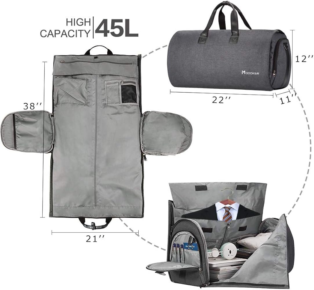 MODOKER Bolsa de ropa convertible con correa para el hombro - Imagen 2