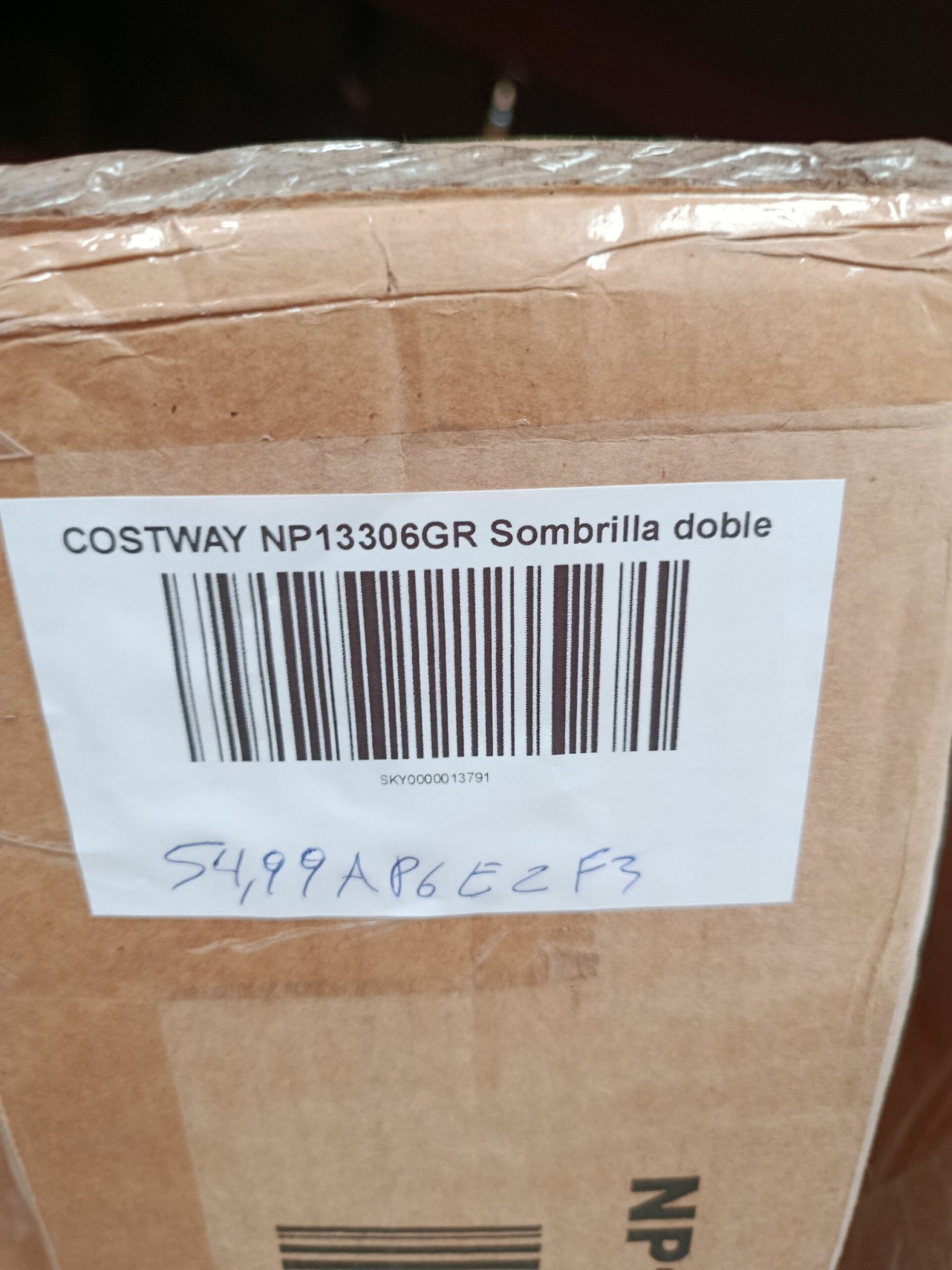 COSTWAY NP13306GR Sombrilla doble - Imagen 7