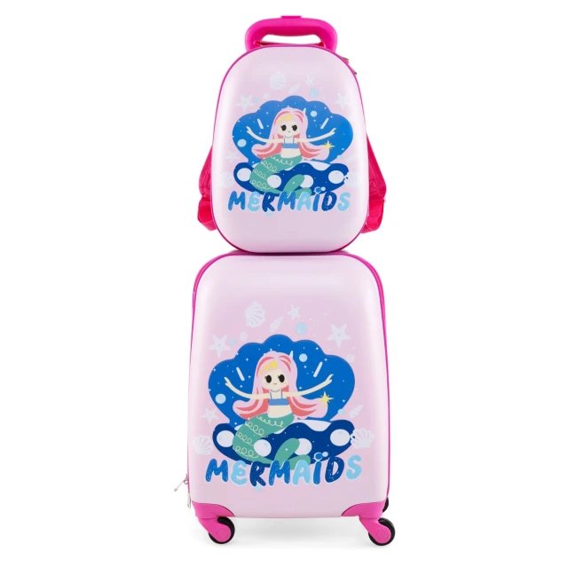 COSTWAY BN10004LP Juego de maletas y mochila para niños