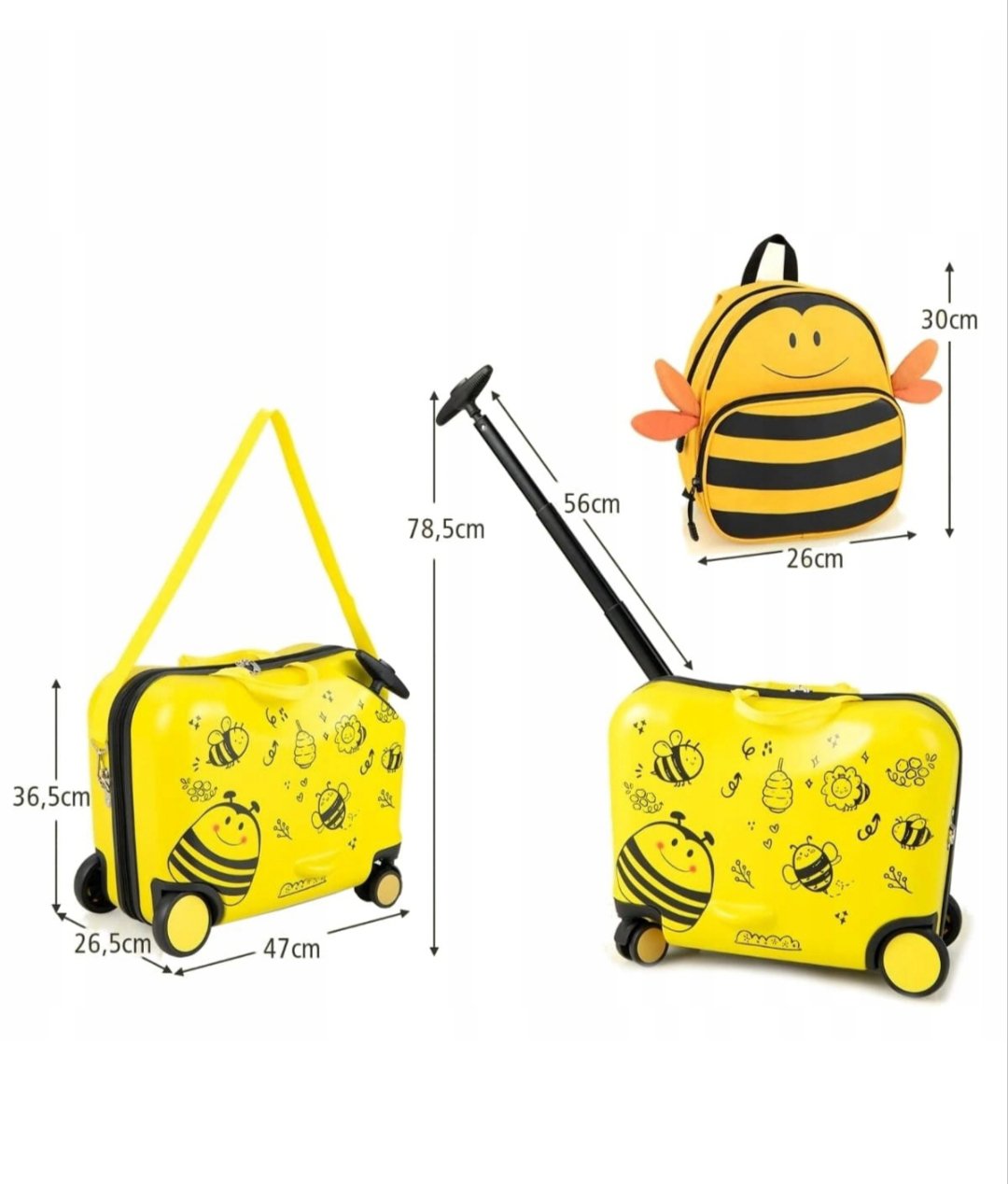COSTWAY BN10003YW Maleta de Plástico Rígido - Imagen 2