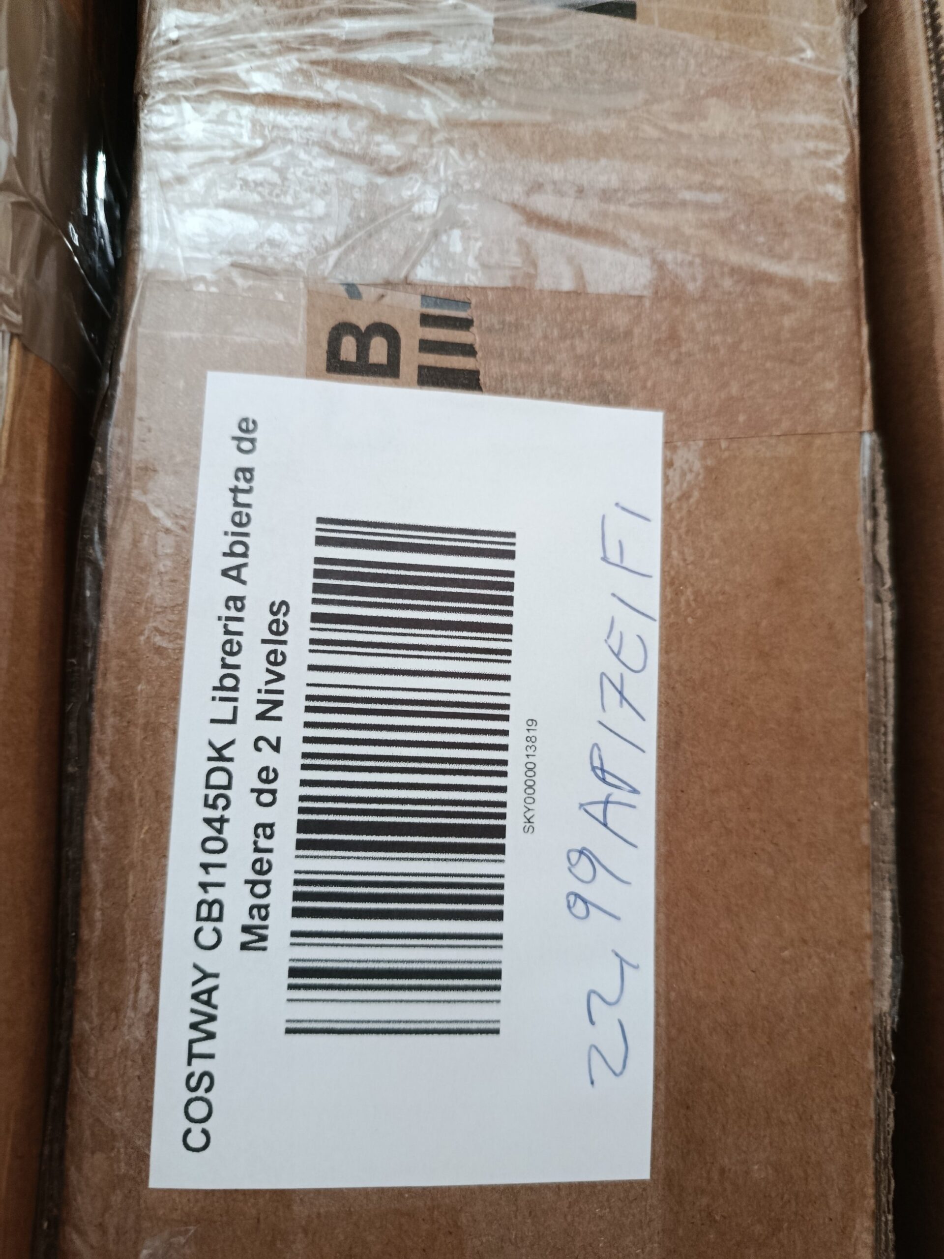 COSTWAY CB11045DK Libreria Abierta de Madera de 2 Niveles - Imagen 6