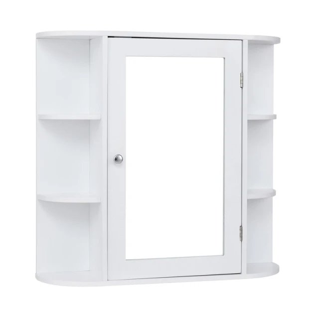 COSTWAY JV10446WH Espejo de baño con armario