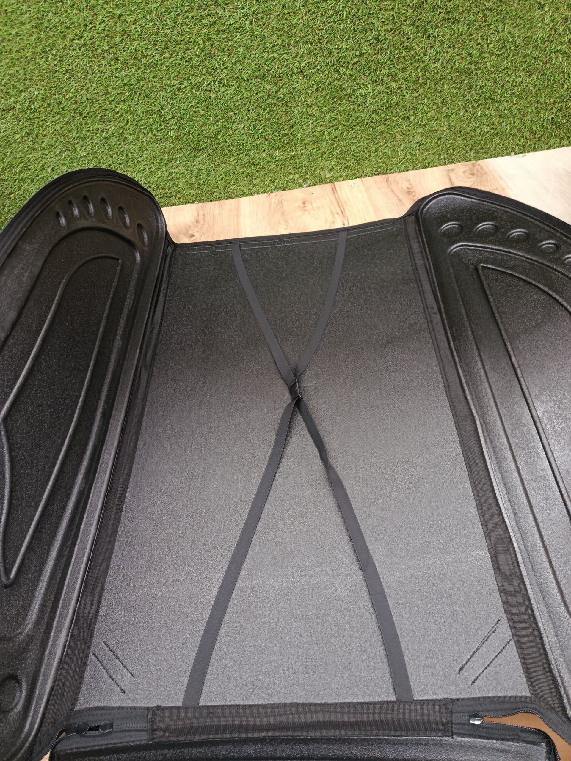 COSTWAY AT5222BK Bolsa de techo de portaequipajes impermeable con correas - Imagen 4