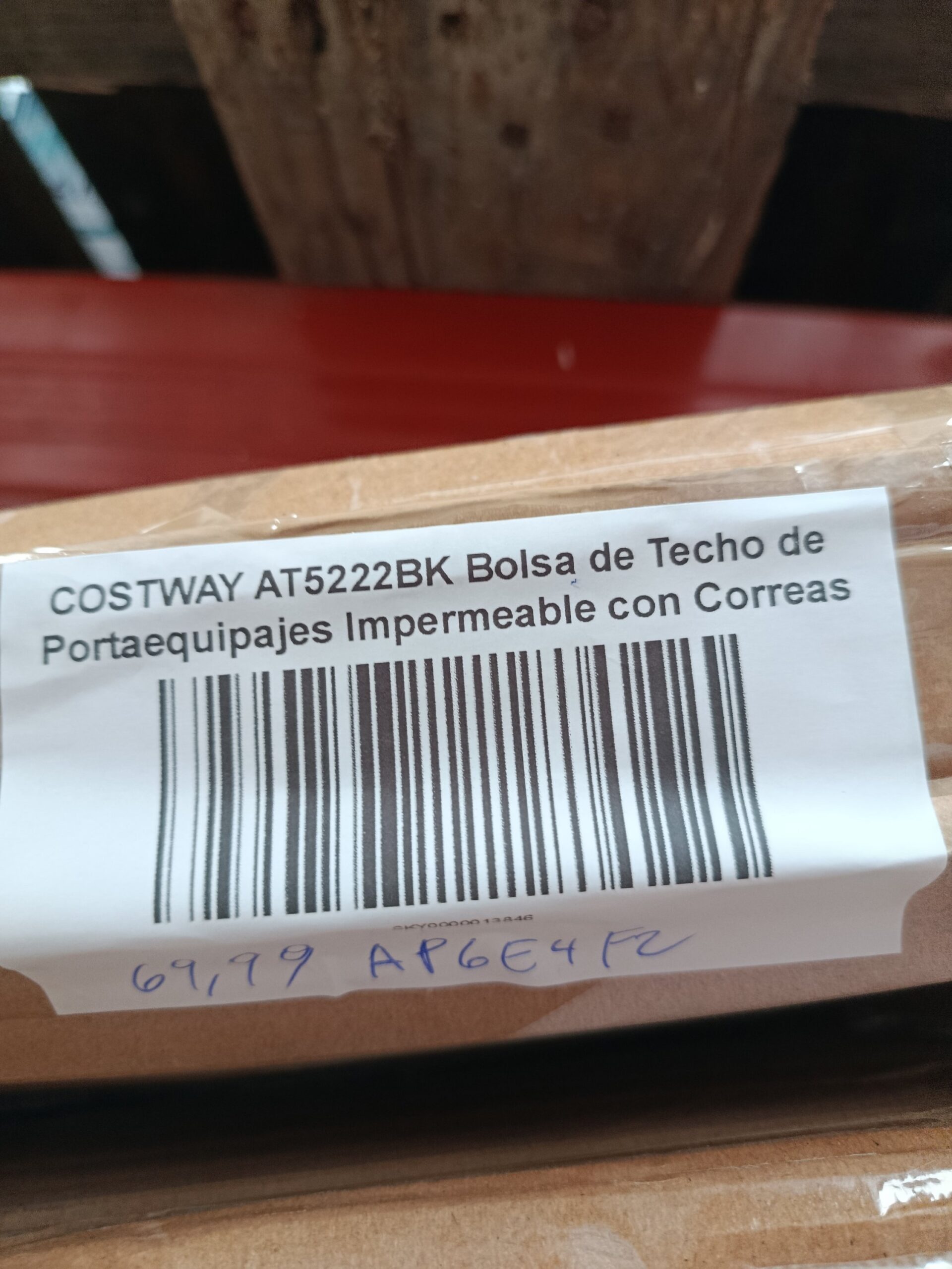COSTWAY AT5222BK Bolsa de techo de portaequipajes impermeable con correas - Imagen 8