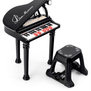 COSTWAY TM10060DK Piano para niños con 31 teclas y taburete