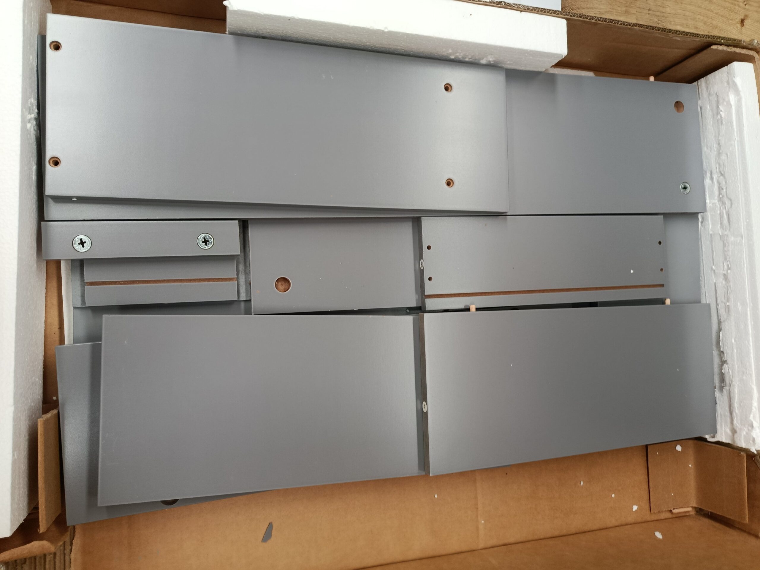 COSTWAY JV12829GR Gabinete Lateral Para Inodoro Pequeño de 4 Niveles - Imagen 4