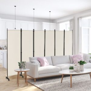 COSTWAY HV10995BE Biombo decorativo metálico de 172,7 x 335,3 cm