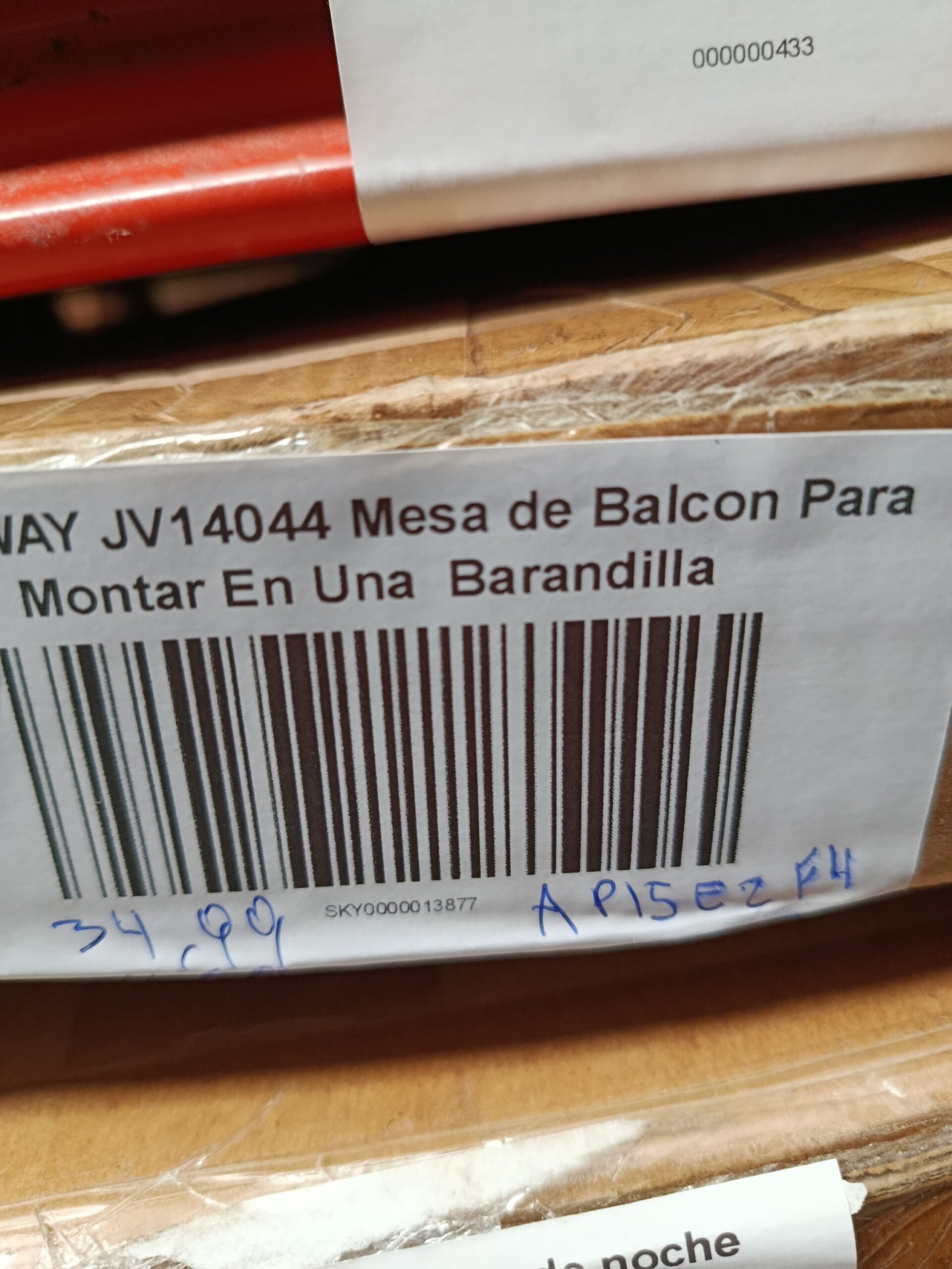 COSTWAY JV14044 Mesa de Balcón Para Montar En Una Barandilla - Imagen 10