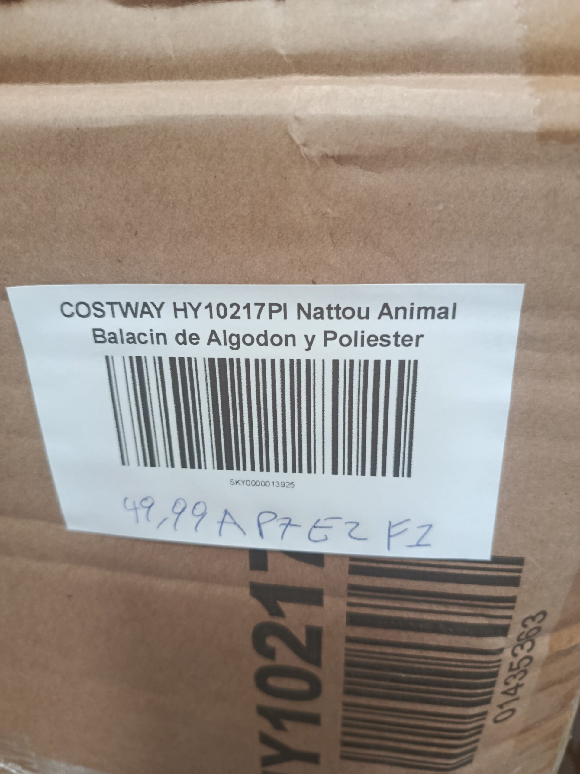 COSTWAY HY10217PI Nattou Animal balancín de algodón y poliéster - Imagen 9