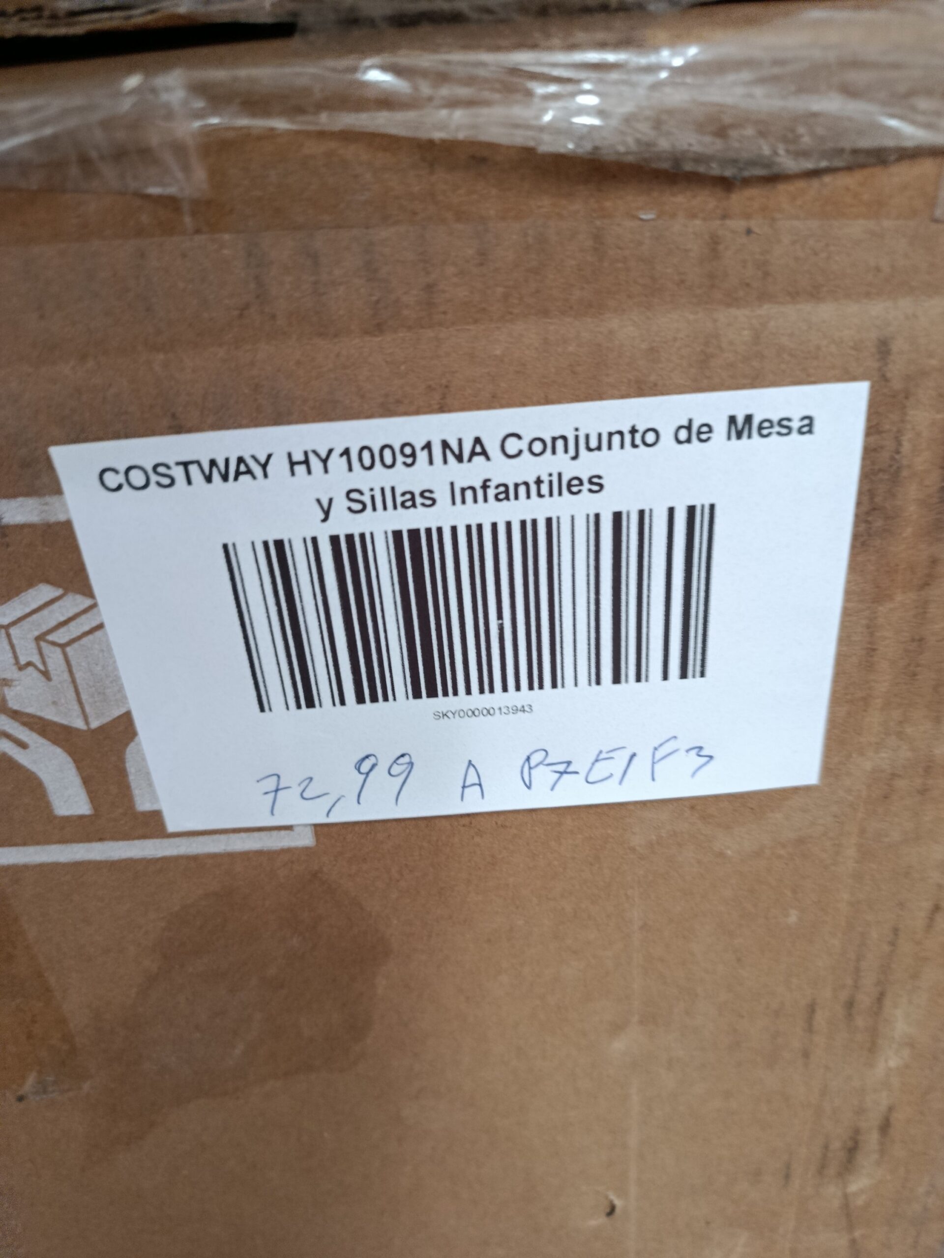 COSTWAY HY10091NA Conjunto de mesa y sillas infantiles - Imagen 6