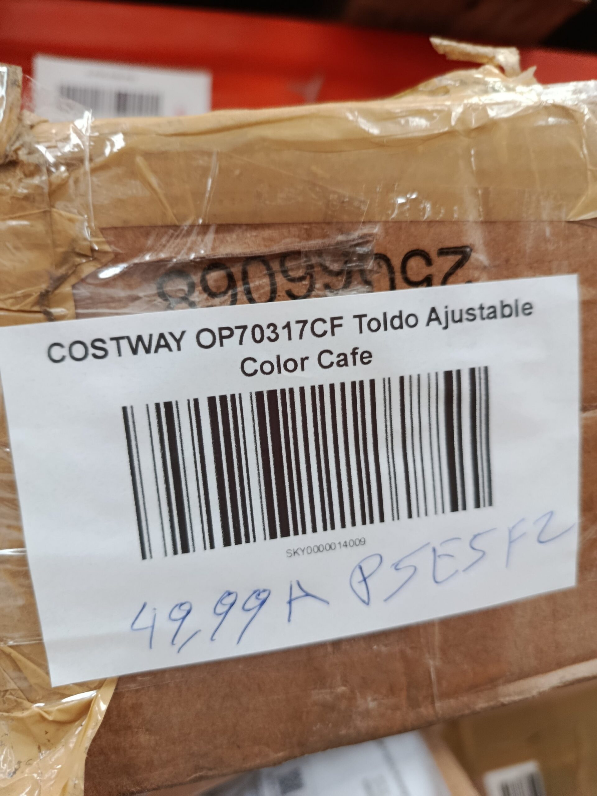 COSTWAY OP70317CF Toldo ajustable color café - Imagen 7