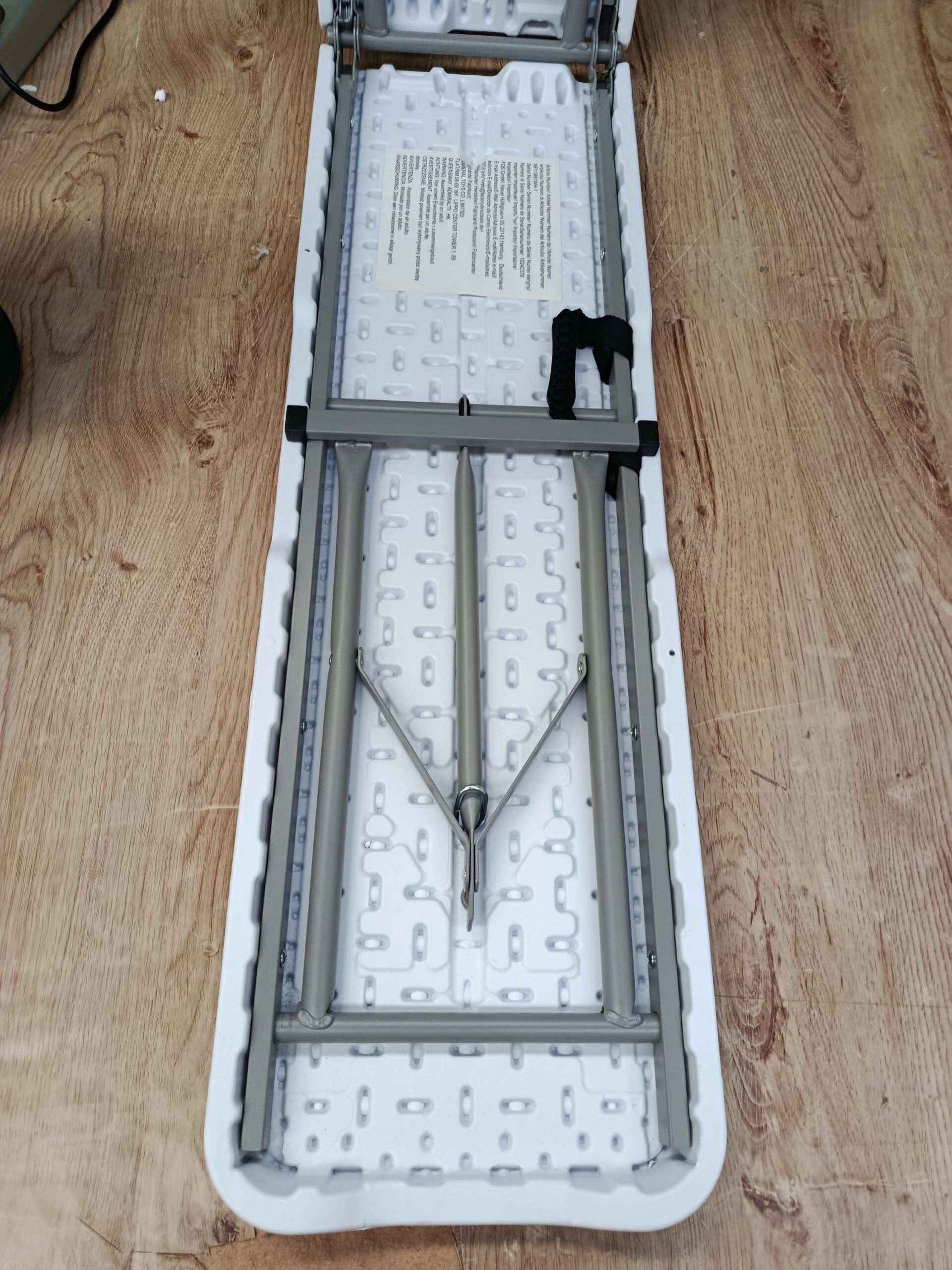 COSTWAY NP11891WH-1 Banco Plegable Blanco - Imagen 5