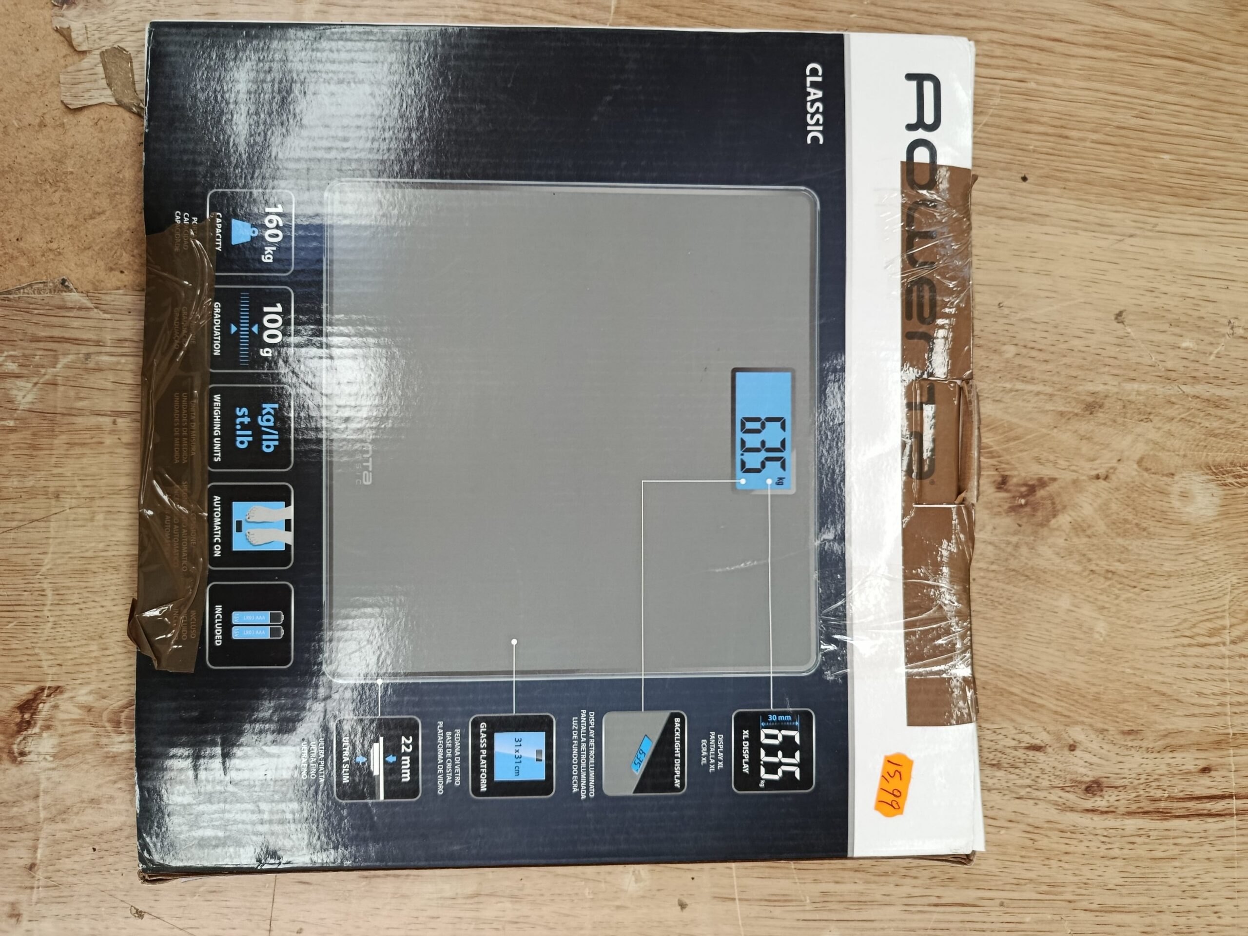 Rowenta Classic BS1500 Báscula de baño con Pantalla LCD - Imagen 7