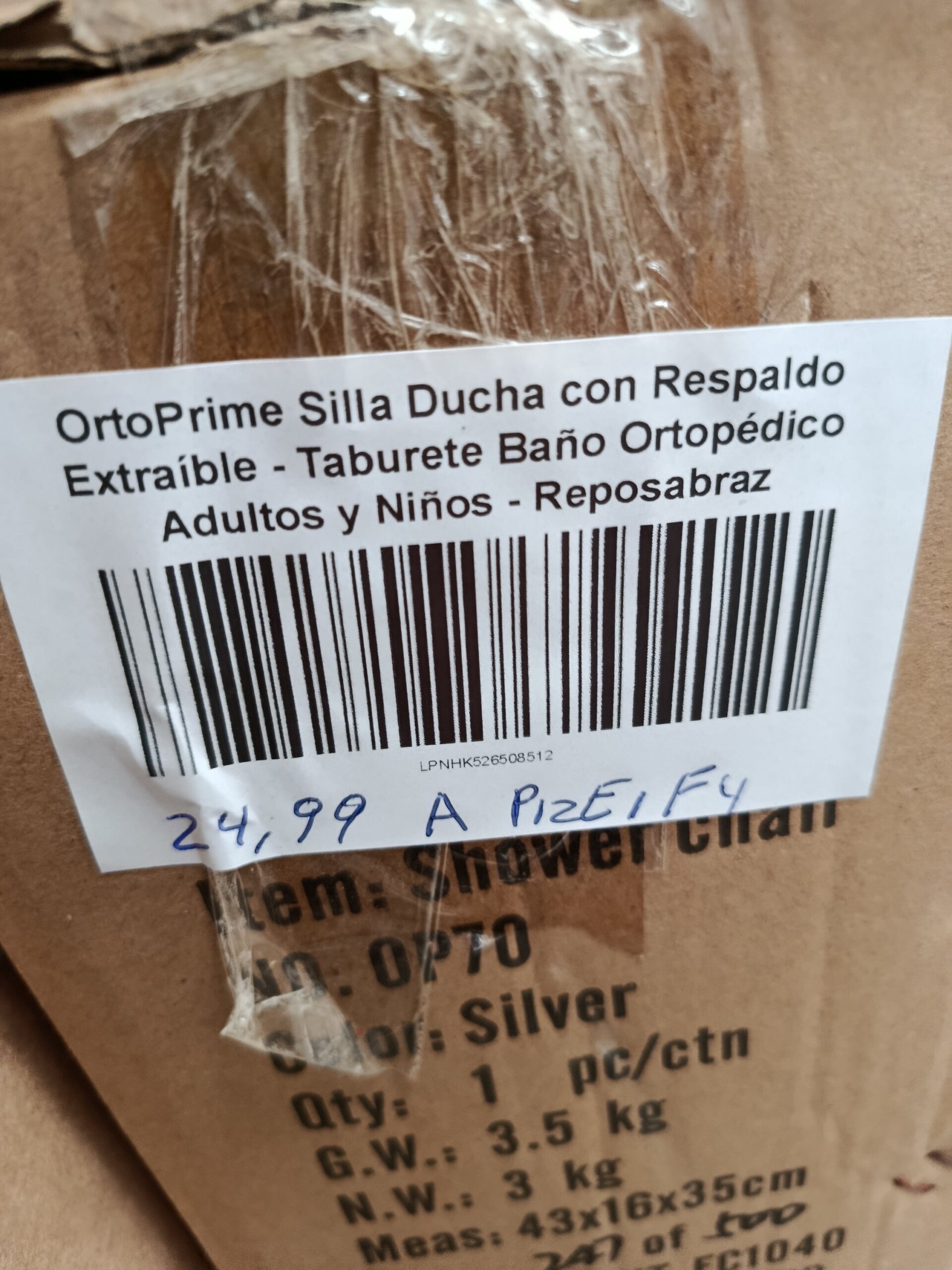 OrtoPrime Silla Ducha con Respaldo Extraíble - Imagen 7