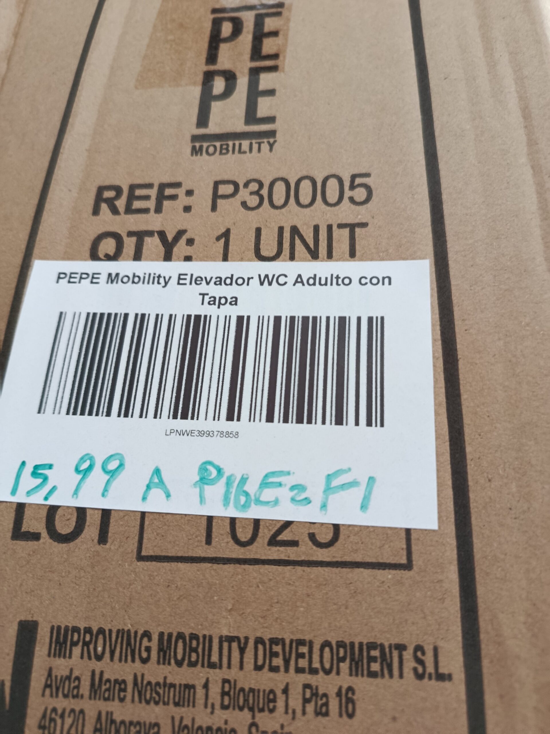 PEPE Mobility Elevador WC Adulto con Tapa 15cm - Imagen 9