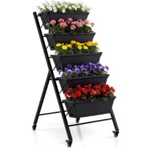 COSTWAY Jardinera Vertical con 5 Macetas.