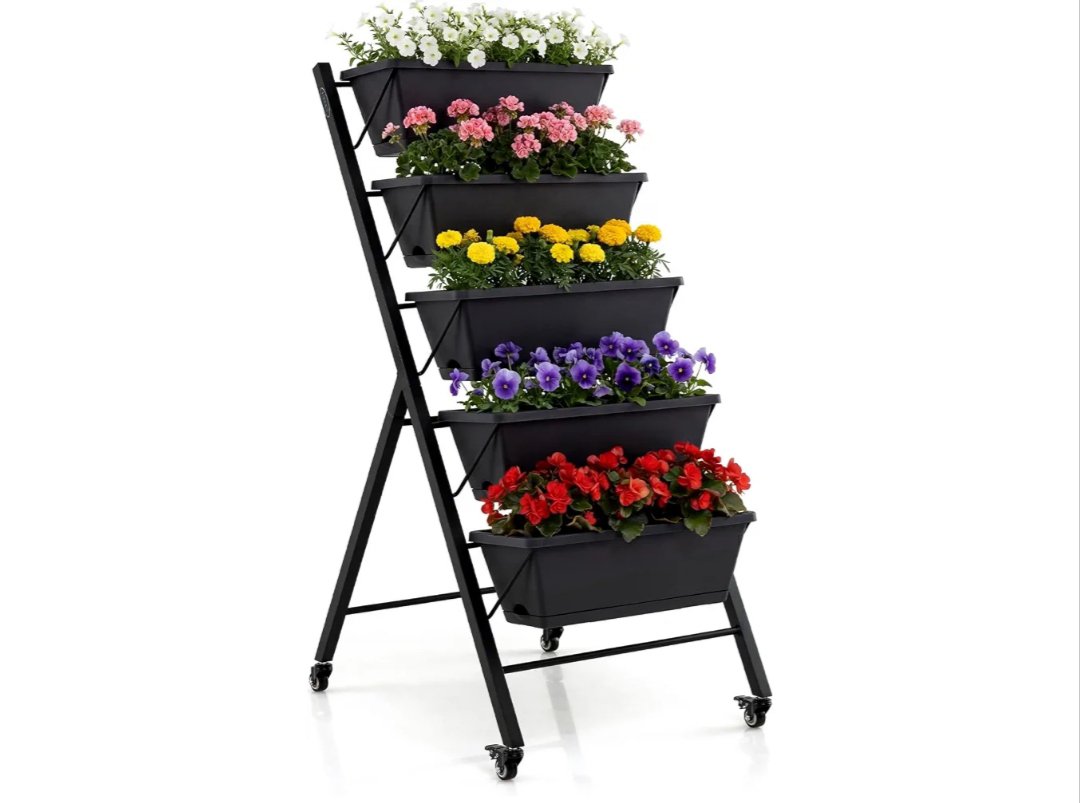 COSTWAY Jardinera Vertical con 5 Macetas.