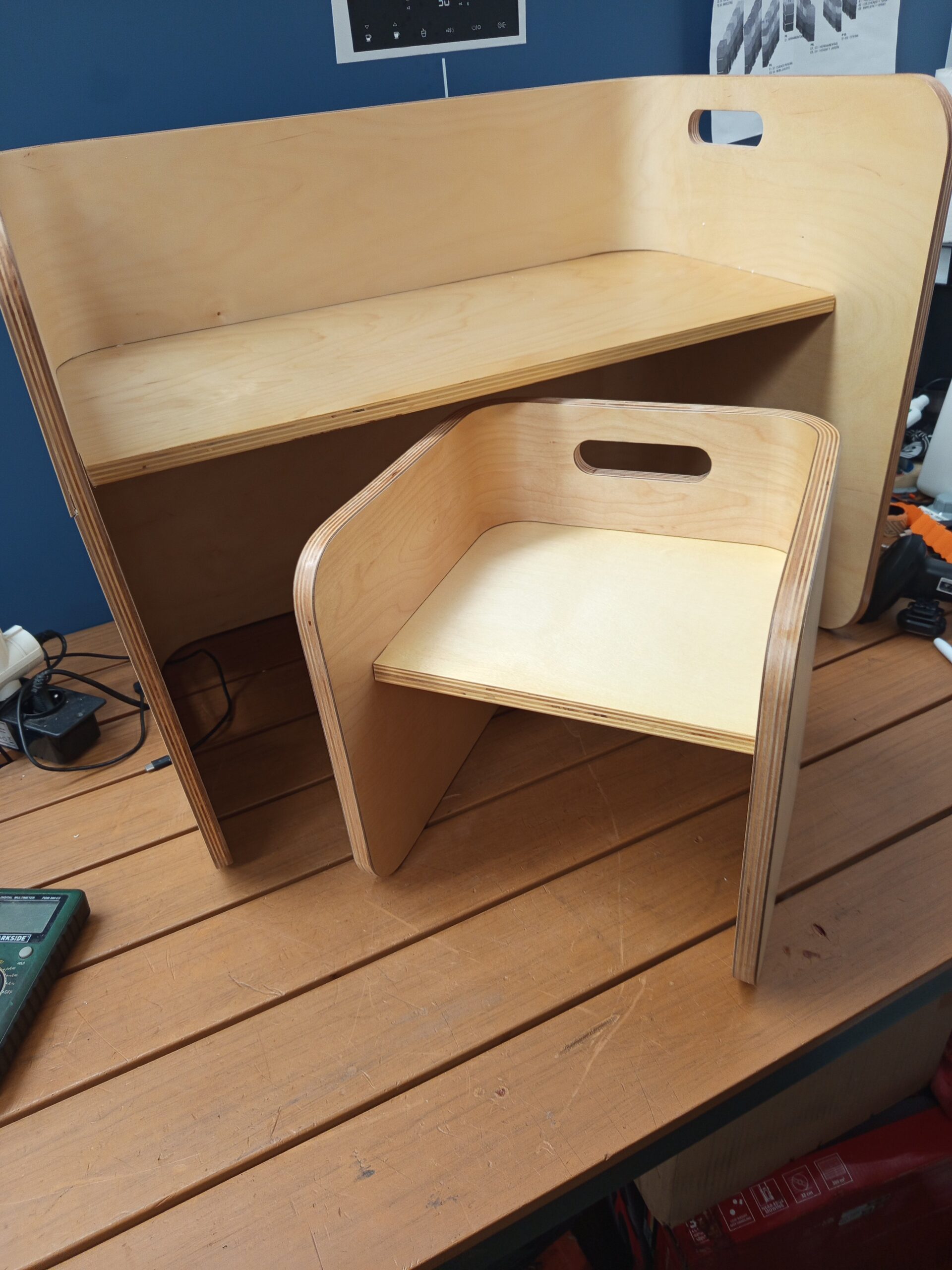 COSTWAY HY10091NA Juego de mesa y sillas de madera. - Imagen 7