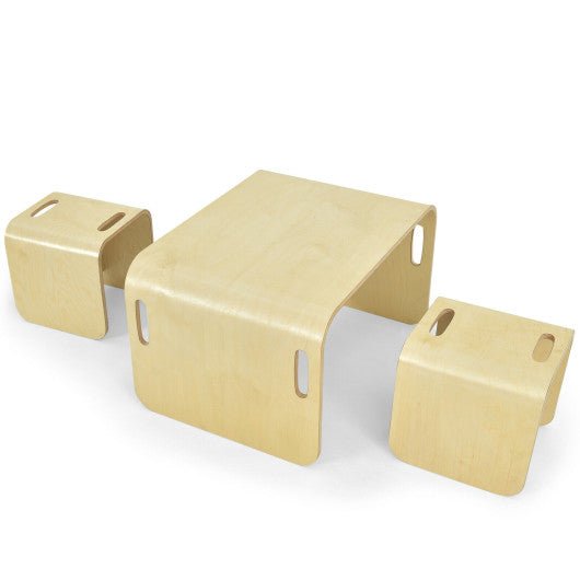 COSTWAY HY10091NA Juego de mesa y sillas de madera.