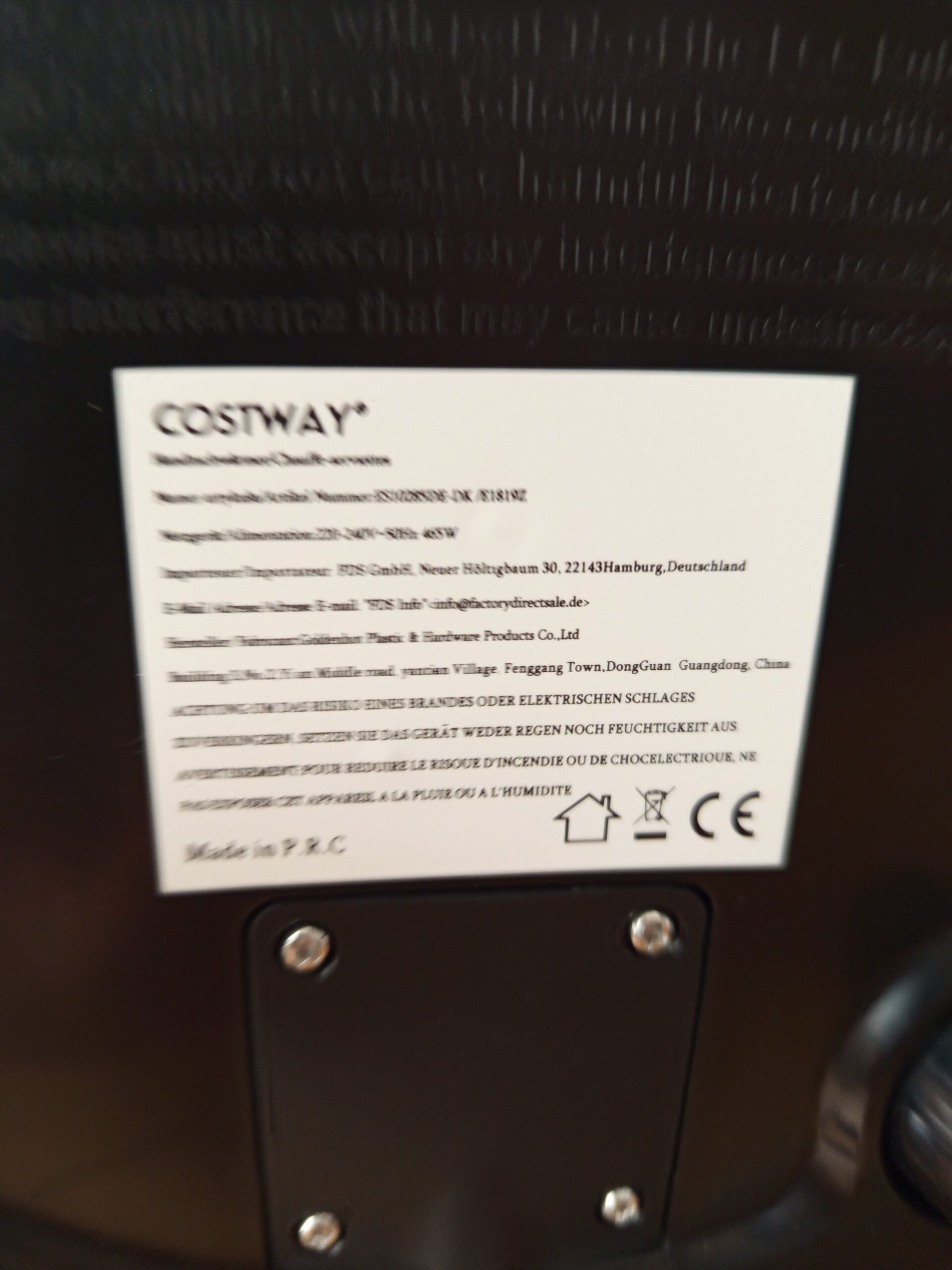 Costway ES10285DE-DK Calentador de toallas eléctrico. - Imagen 4