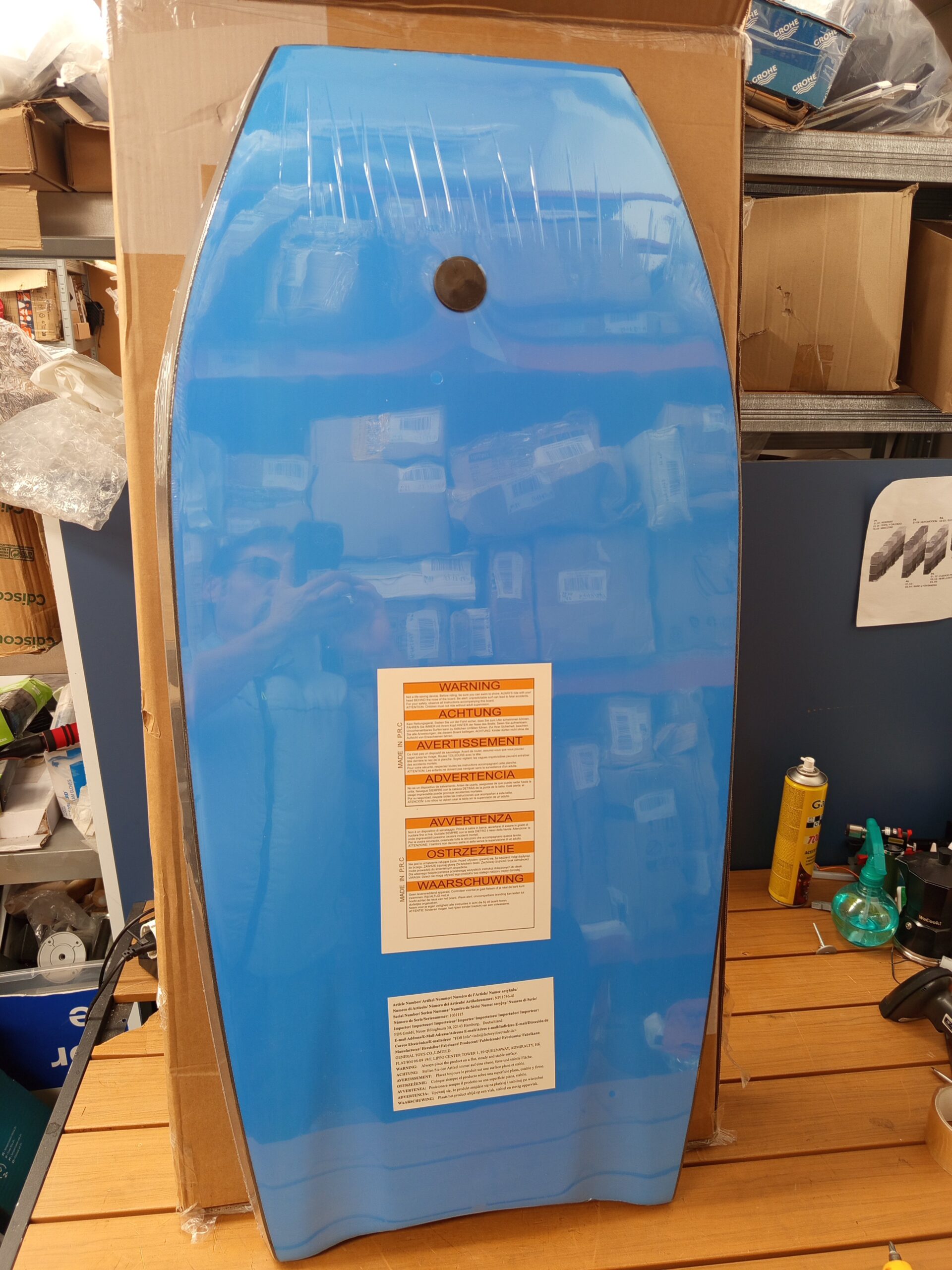 Costway NP11746-41 Bodyboard duradero con cubierta. - Imagen 4