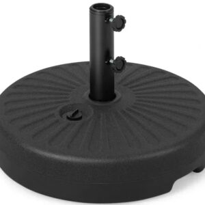 COSTWAY NP10666BL Base redonda rellenable para sombrilla de 19,5 pulgadas.
