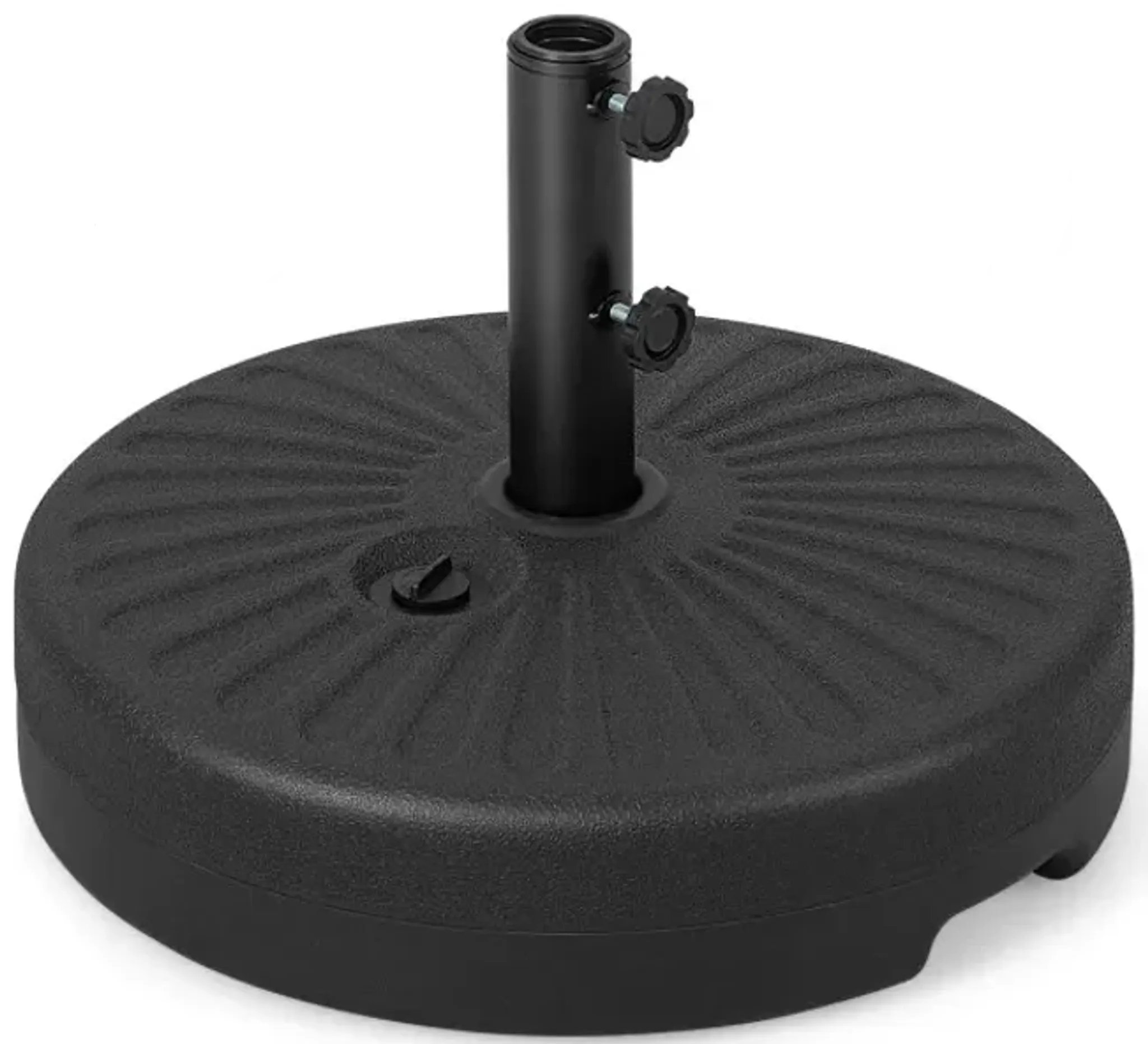 COSTWAY NP10666BL Base redonda rellenable para sombrilla de 19,5 pulgadas.