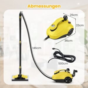 Costway ES10500DE VAPORETTO para sólidos y líquidos de 2000w.