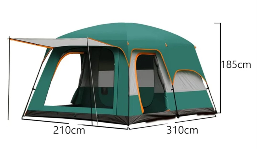 COSTWAY DAMECO Carpa familiar grande de dos habitaciones.