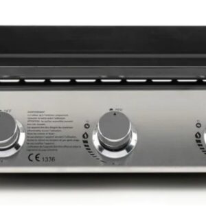 Livoo plancha gas 7.5kw placa acero esmaltado 61x38cm doc277.