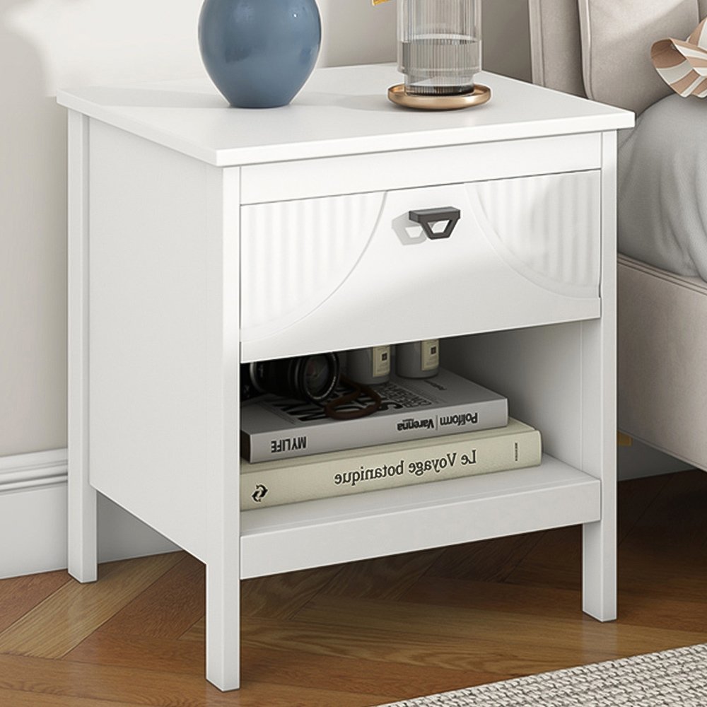 Mesita auxiliar blanca - JV11403WH - COSTWAY