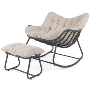 Sillón con reposapiés - NP13189MS - COSTWAY