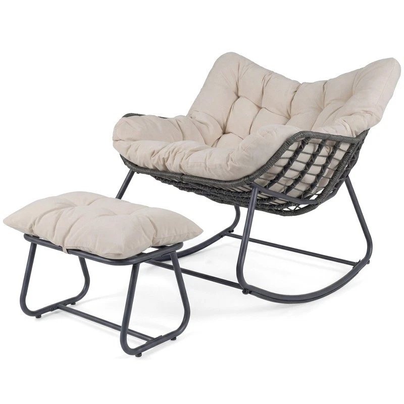 Sillón con reposapiés - NP13189MS - COSTWAY