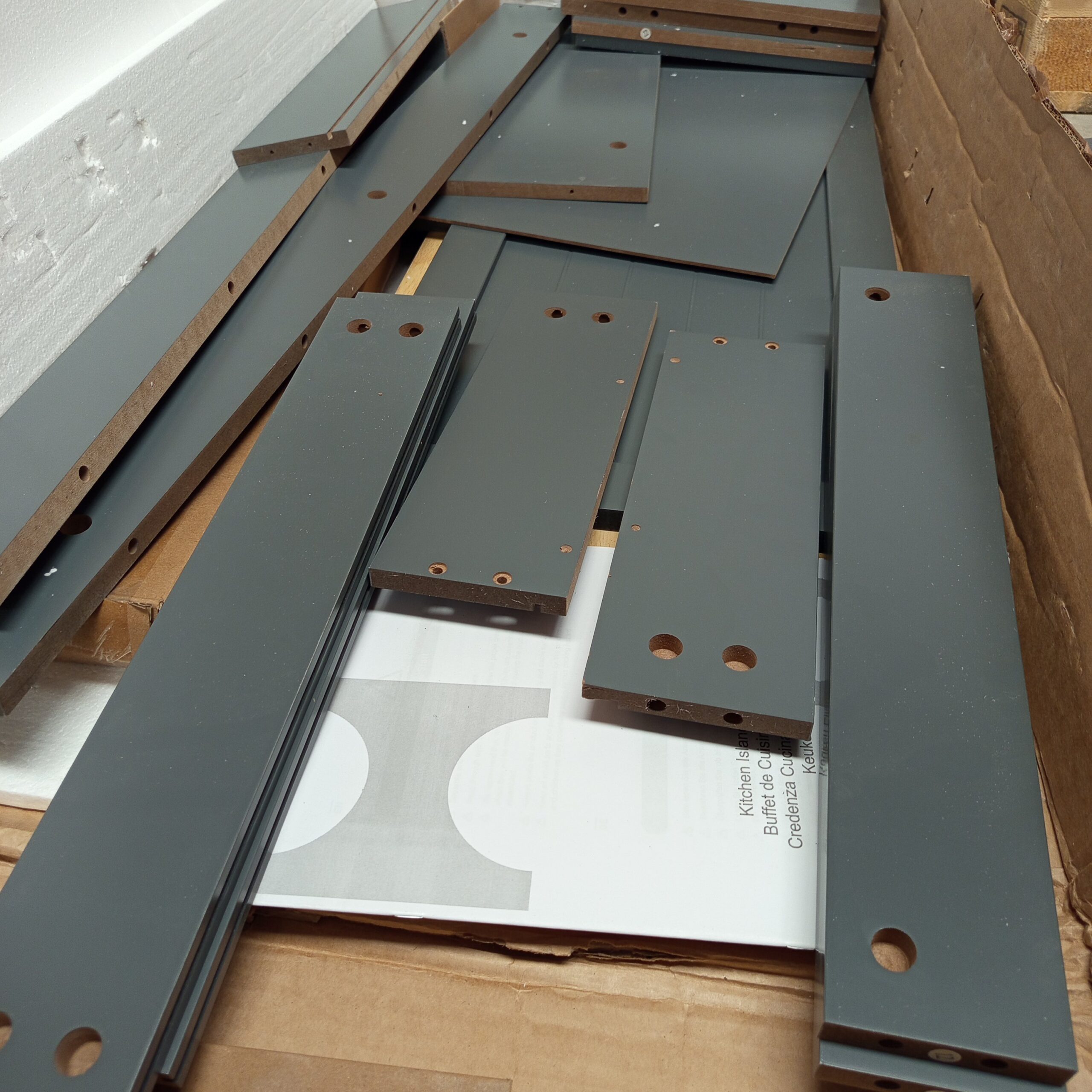 Armario de Cocina - KC57219GR - COSTWAY - Imagen 9