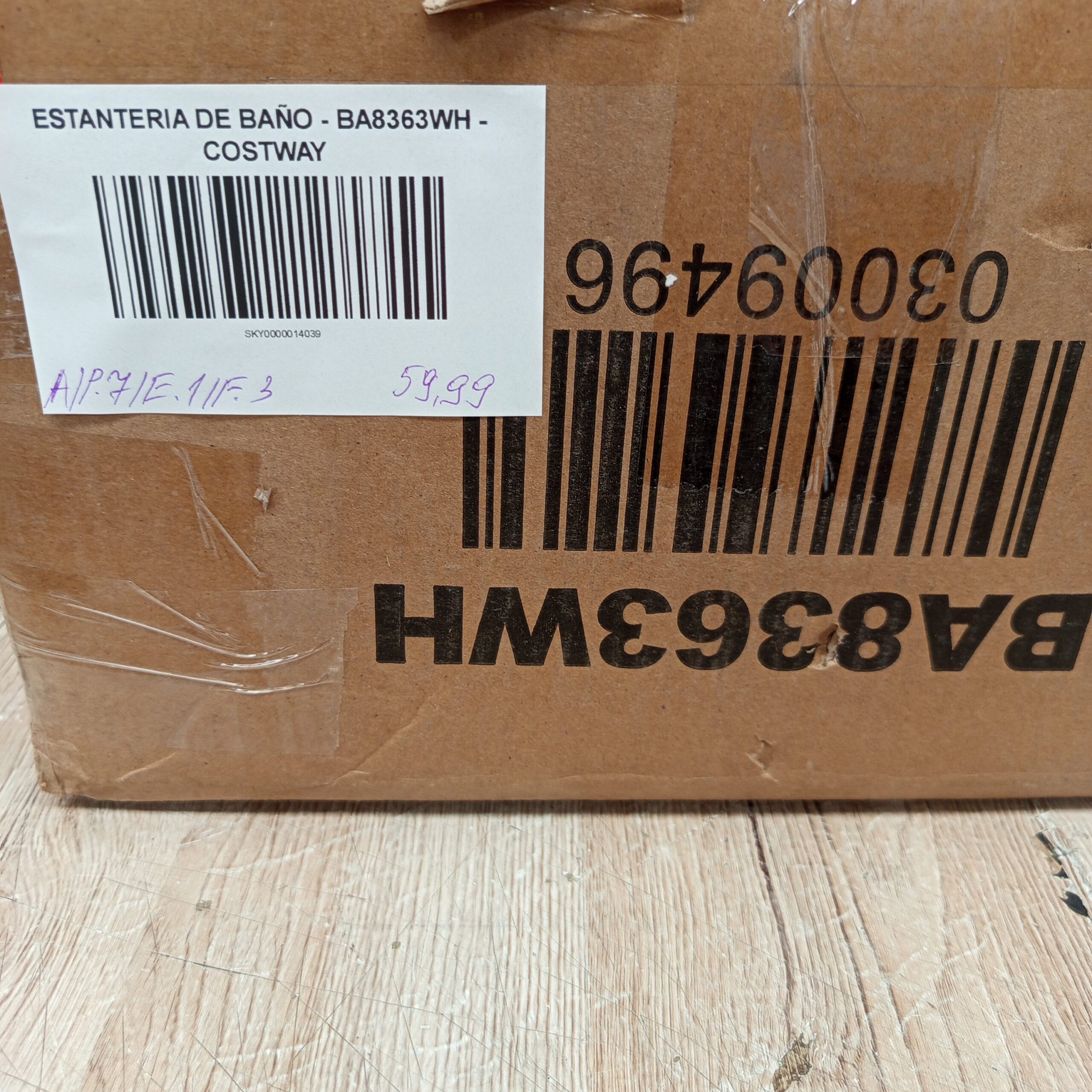 Estantería de baño - BA8363WH - COSTWAY - Imagen 8