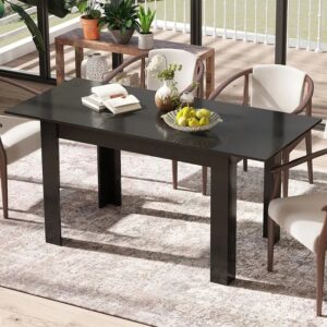 Mesa de comedor extensible - KC57827DK - COSTWAY